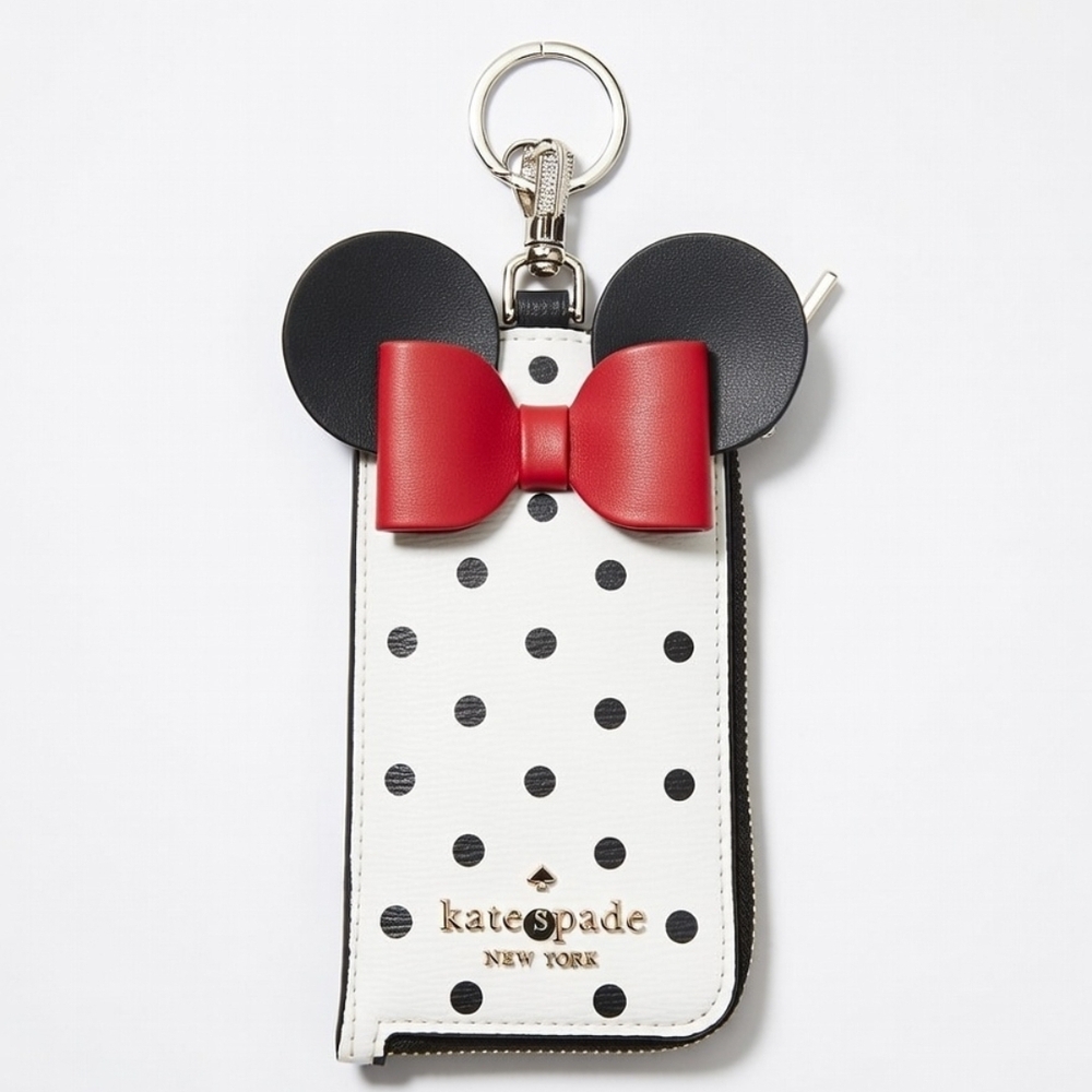 Kate Spade Minnie Mouse Polka Dot Wristlet (Wrist Strap Not Included)